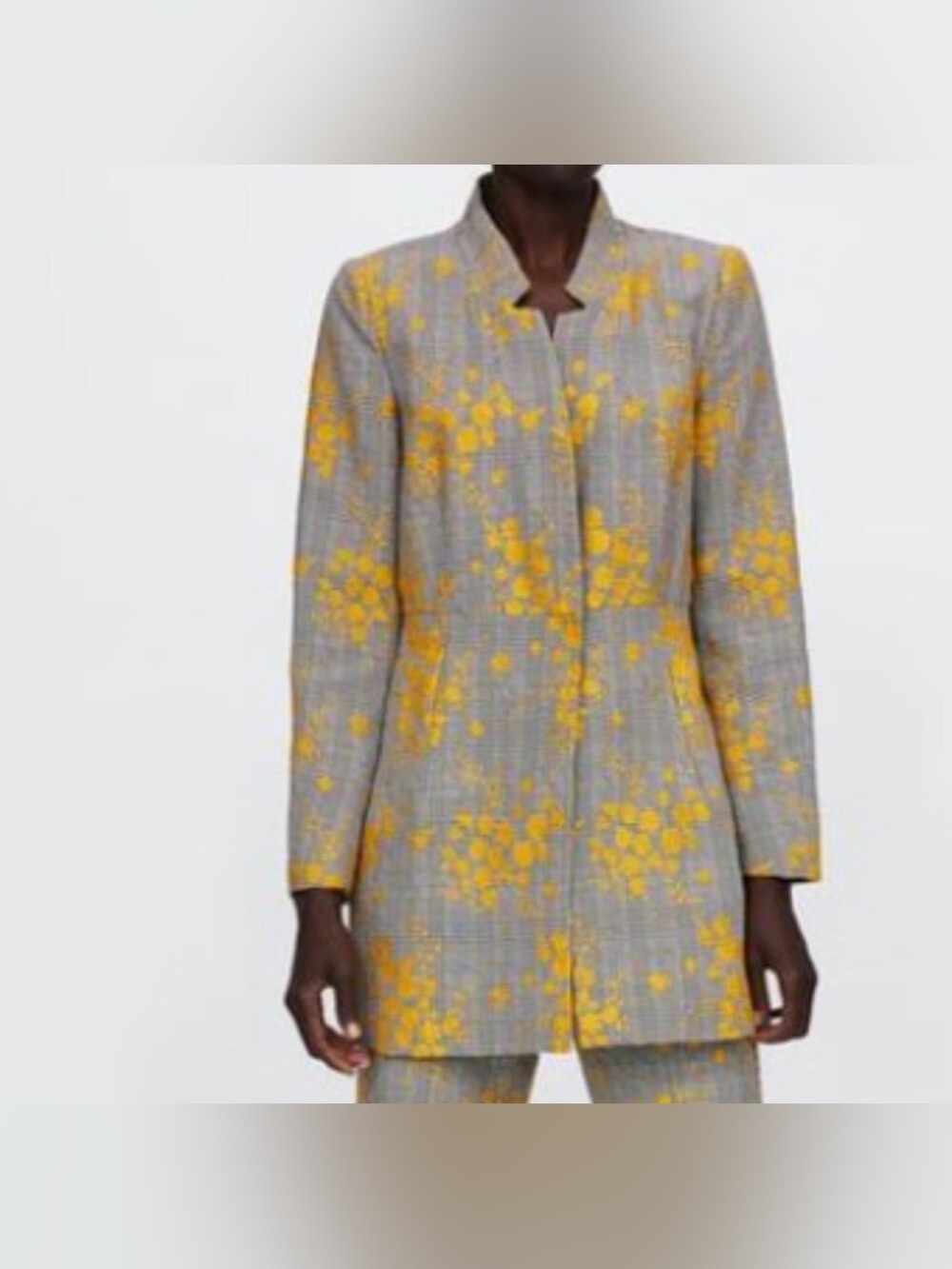 RARE BLOGGER ZARA JACQUARD PANT SUIT